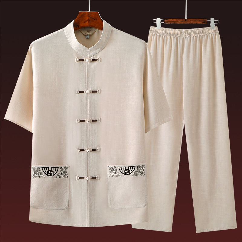 Short Linen Drawstring - 2024 estate nuova moda tinta unita