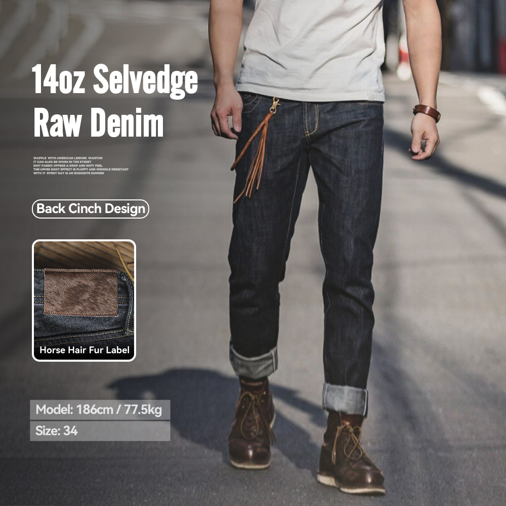 Levis Jeans 501 - Maden Jeans vintage in denim grezzo