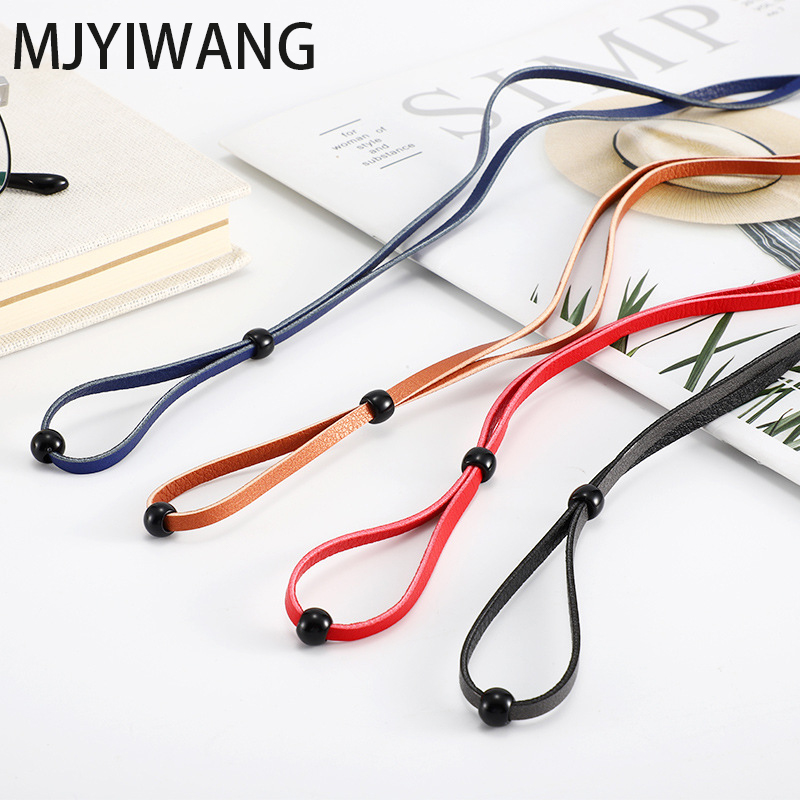 Sunglass Retainer Cord - Cordino regolabile in pelle PU per