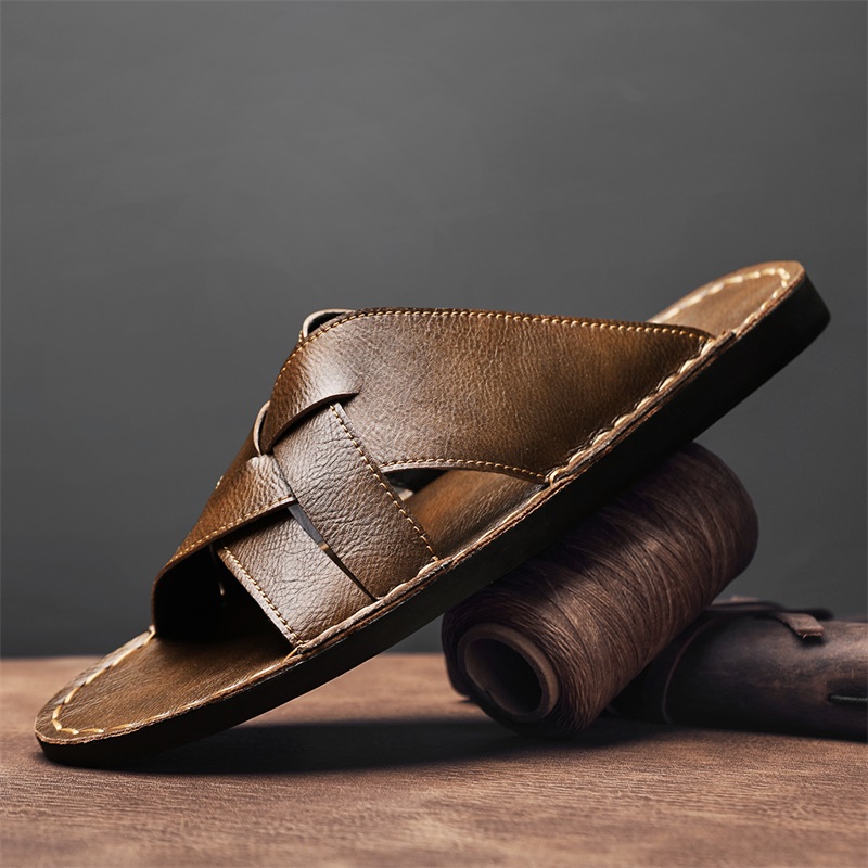 Pantofole da uomo in vera pell - Flip Flop Leather Men recensione e prezzo