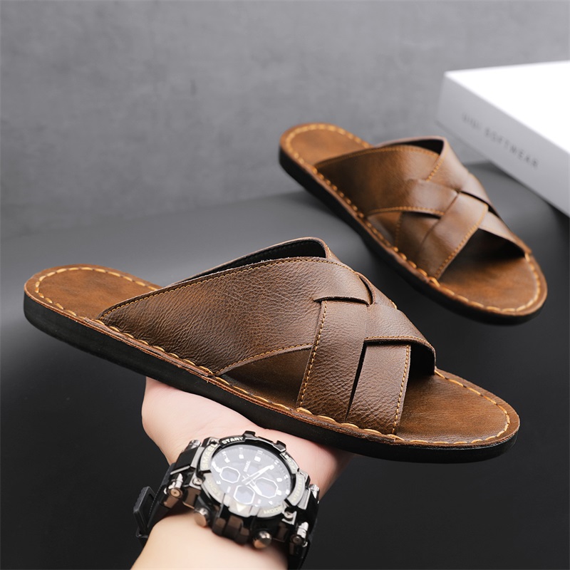 Pantofole da uomo in vera pell - Flip Flop Leather Men recensione e prezzo